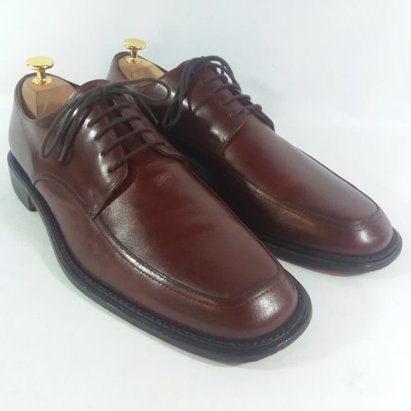Pronto Uomo Mahogany Apron Toe Derbys 10.5D Italy main image 11